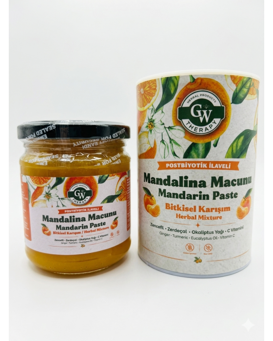 Mandalina Macunu (Postbiyotik, Zencefil, Zerdeçal, C Vitamini, Okaliptus Yağı İlaveli)