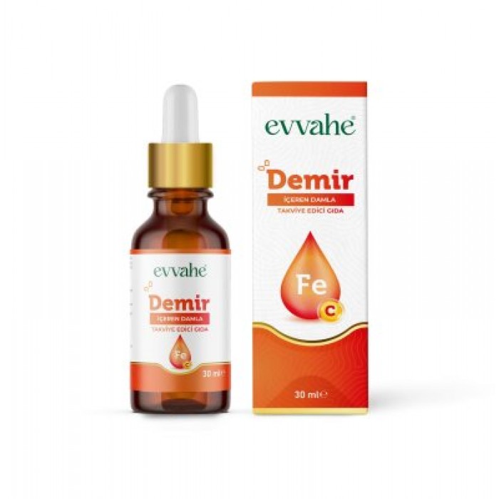 Demir İçeren Damla Takviye Edici Gıda 30ml Demir İçeren Damla Takviye Edici Gıda 30ml