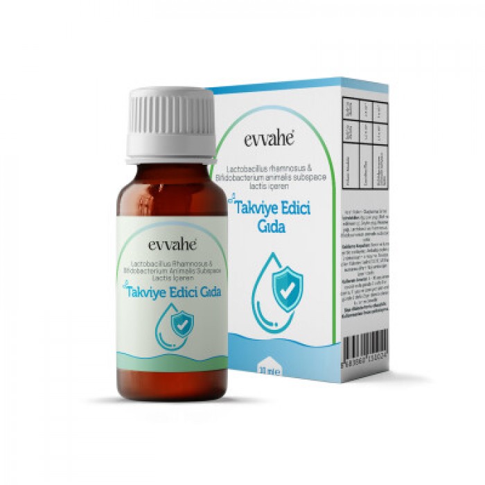 Probiyotik Damla 10ml (Lactobacillus rhamnosus & Bifidobacterium animalis subspace lactis içeren Takviye edici gıda)